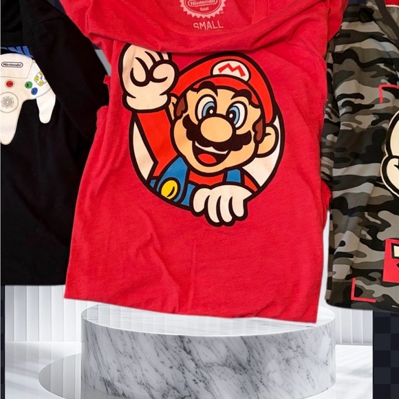 Super Mario Shirt Red Officially Licensed Nintendo Graphic Tee Adult Small - Picture 2 of 4
